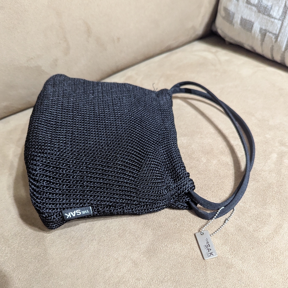 The Sak Black Small Knit Tote Bag